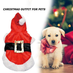 Dog Christmas Clothes Velvet